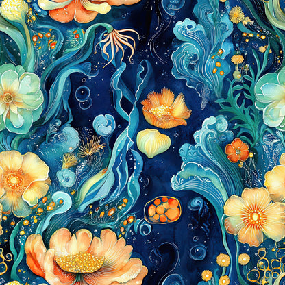 Underwater Dreamscape Pattern 2 Quilting Cotton Fabric