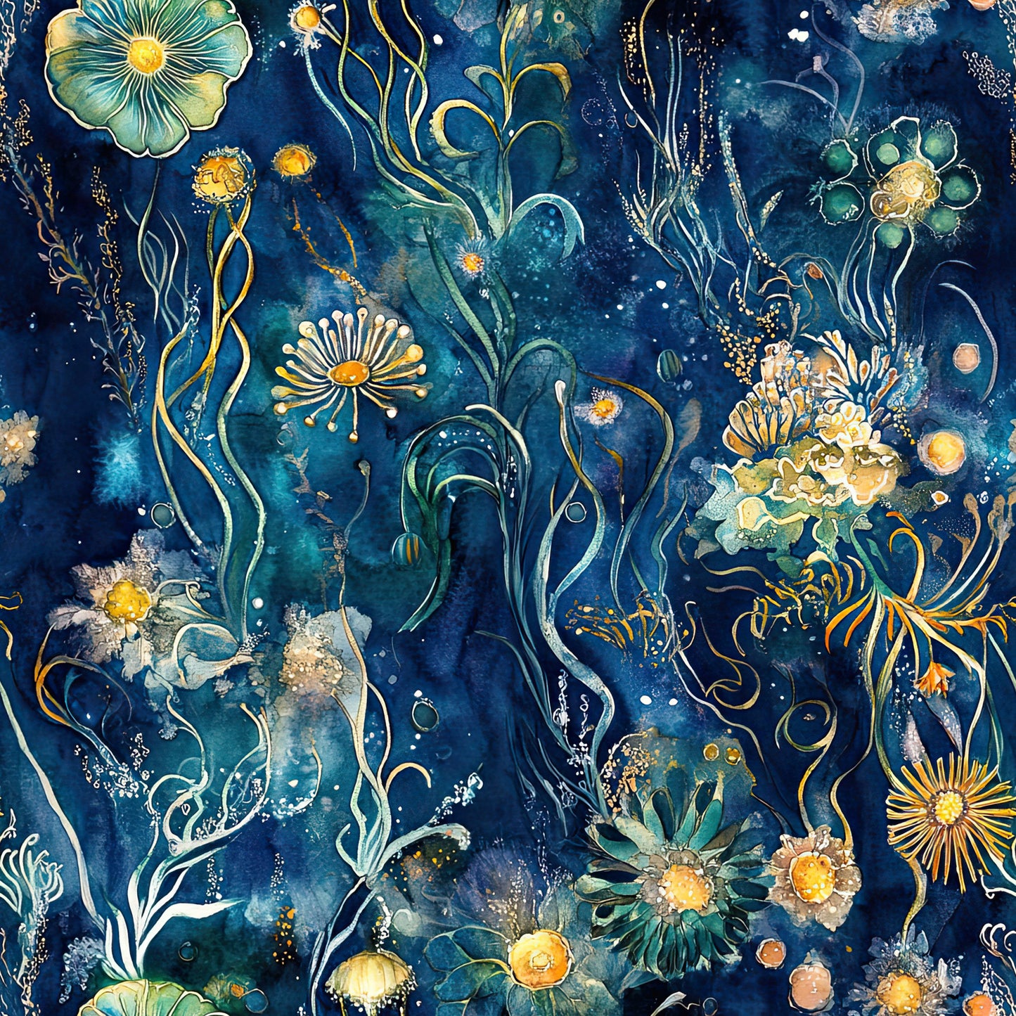 Underwater Dreamscape Pattern 9 Quilting Cotton Fabric
