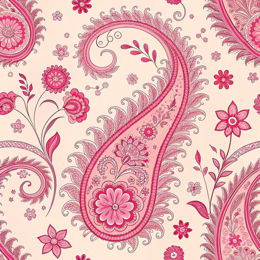 Vibrant Paisley And Florals Pattern 4 Quilting Cotton Fabric