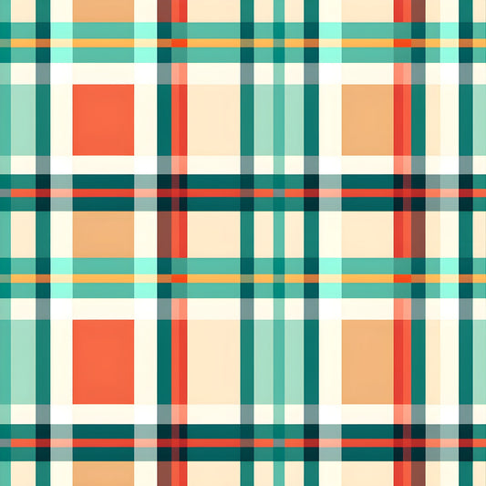 Vibrant Plaid Pattern 12 Quilting Cotton Fabric