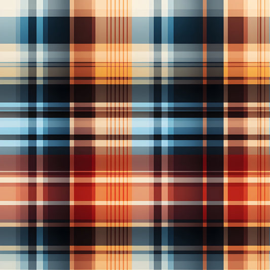 Vibrant Plaid Pattern 2 Quilting Cotton Fabric