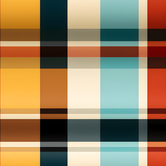 Vibrant Plaid Pattern 3 Quilting Cotton Fabric