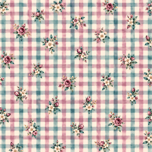 Victorian Garden Romance Pattern 6 Quilting Cotton Fabric