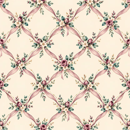 Victorian Garden Romance Pattern 8 Quilting Cotton Fabric