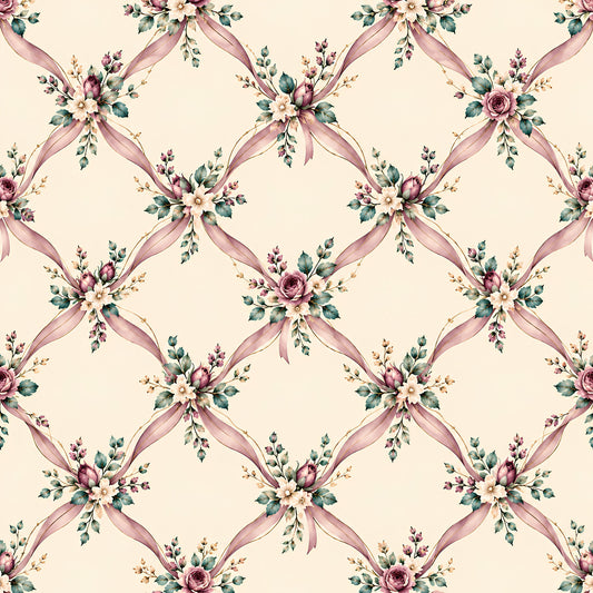 Victorian Garden Romance Pattern 8 Quilting Cotton Fabric