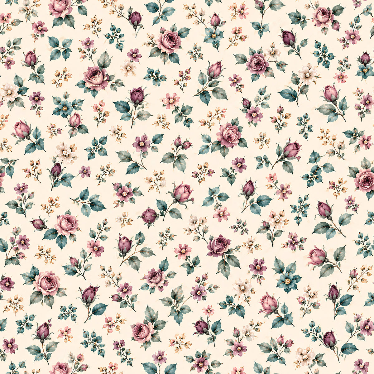 Victorian Garden Romance Pattern 9 Quilting Cotton Fabric