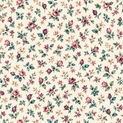 Victorian Garden Romance Pattern 9 Quilting Cotton Fabric