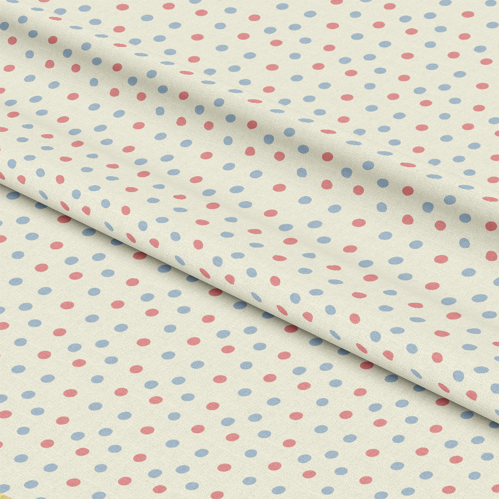 Vintage Angels in Heavenly Skies Scattered Dots Quilting Cotton Fabric