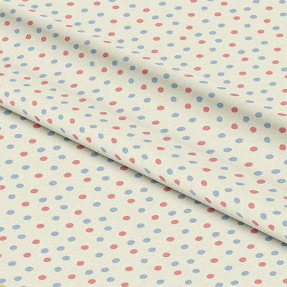 Vintage Angels in Heavenly Skies Scattered Dots Quilting Cotton Fabric