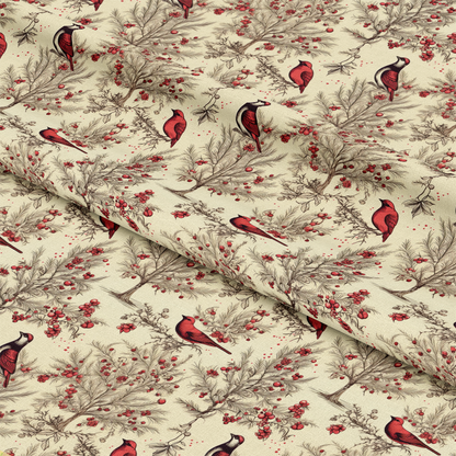 Vintage Christmas Pattern 18 Quilting Cotton Fabric