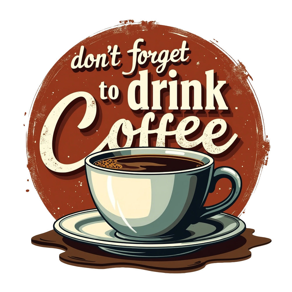 Vintage Coffee Signs Fabric Panel 21