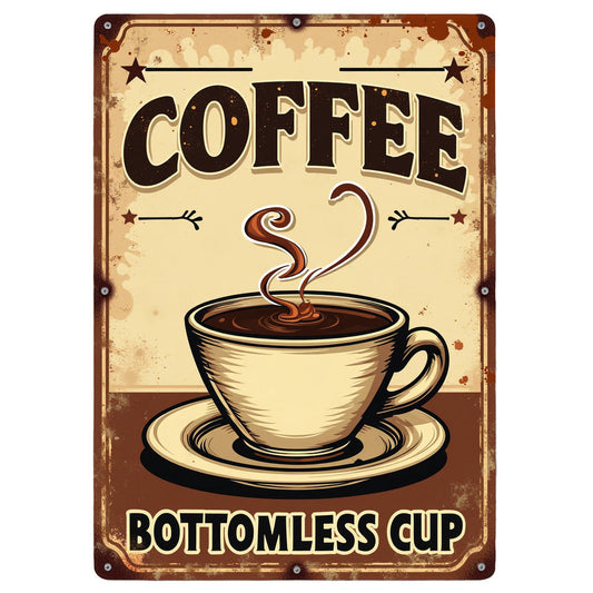 Vintage Coffee Signs Fabric Panel 3