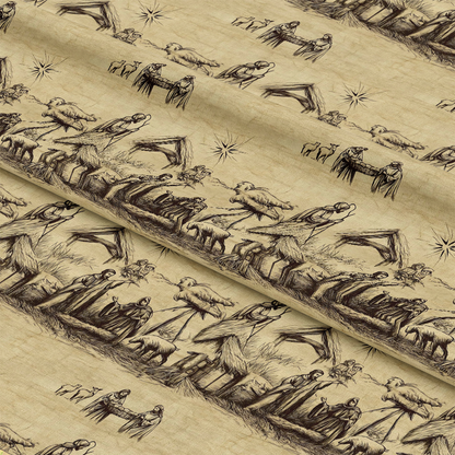 Vintage Nativity Scenes Pattern 11 Quilting Cotton Fabric