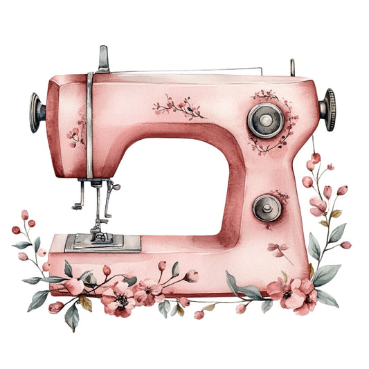 Vintage Sewing Machine Fabric Panel 7