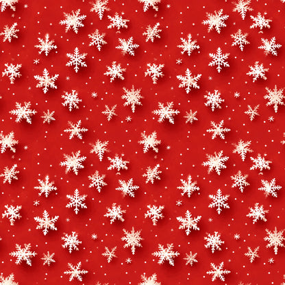 Vintage Classic Red Christmas Pattern 5 Quilting Cotton Fabric