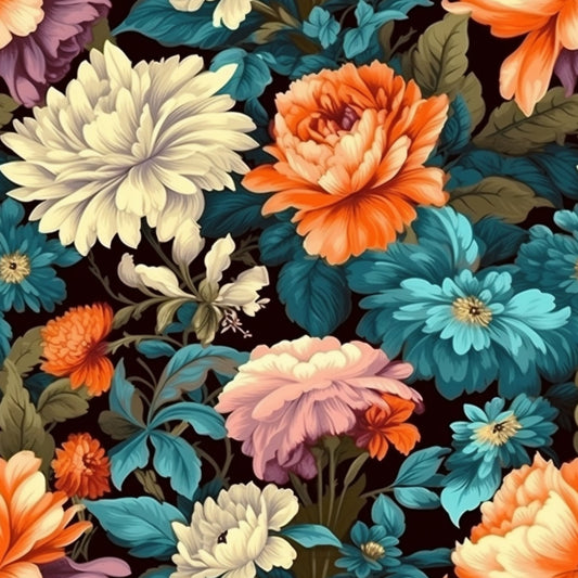 Vintage Floral Pattern 6 Quilting Cotton Fabric