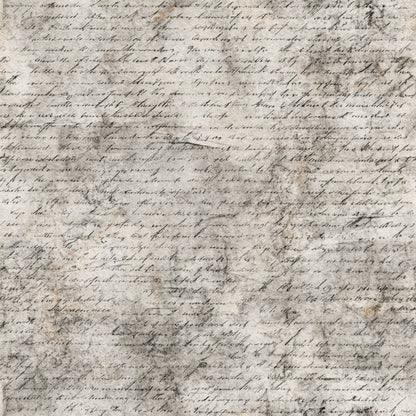 Vintage Handwritten Script Pattern 10 Quilting Cotton Fabric
