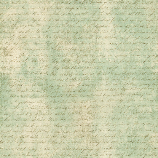 Vintage Handwritten Script Pattern 18 Quilting Cotton Fabric