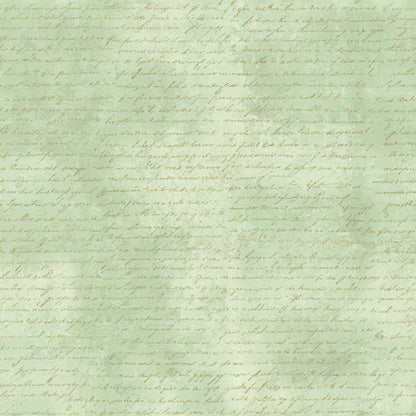 Vintage Handwritten Script Pattern 30 Quilting Cotton Fabric
