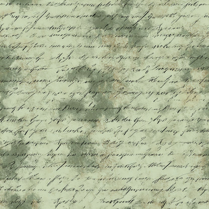 Vintage Handwritten Script Pattern 31 Quilting Cotton Fabric