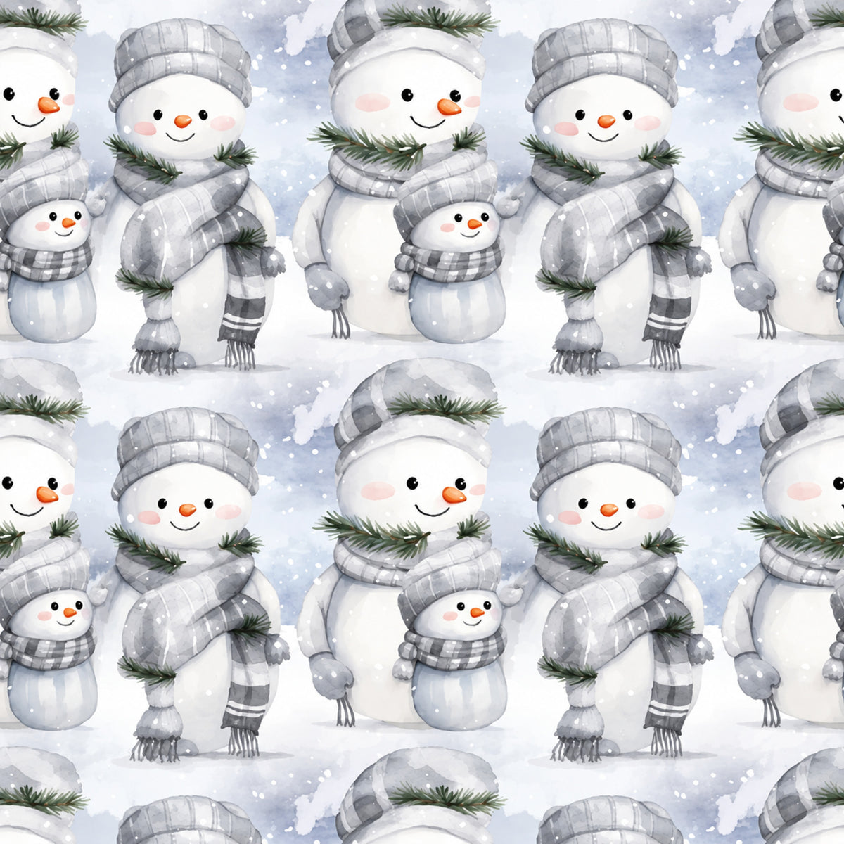 Vintage Icy Silver Christmas Pattern 6 Quilting Cotton Fabric