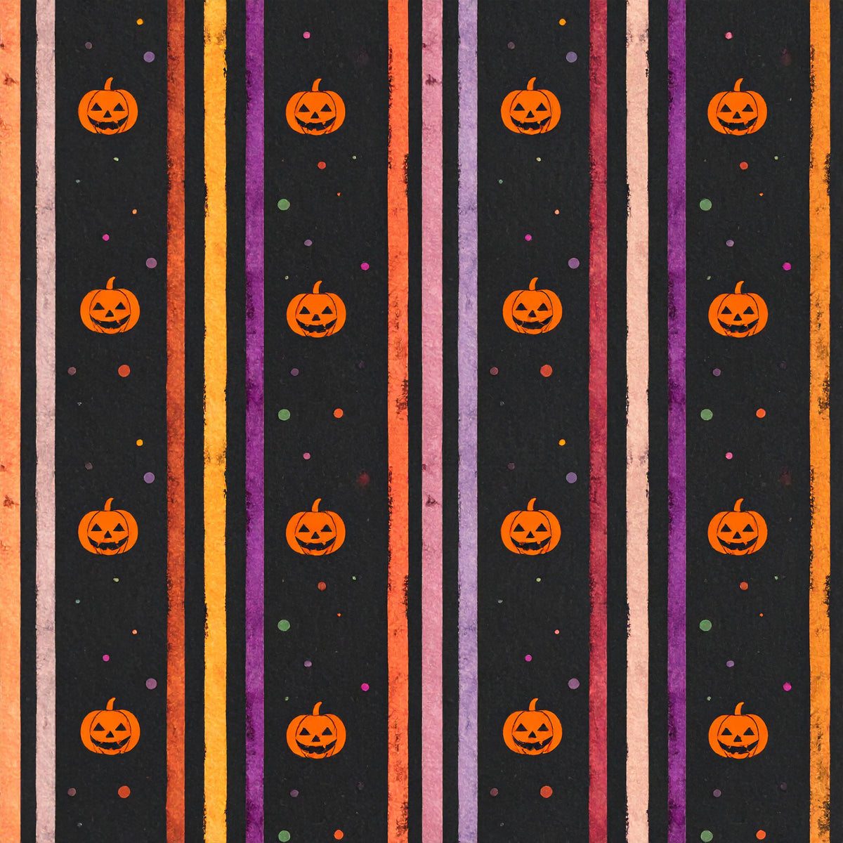 Vintage Midnight Halloween Pattern 12 Quilting Cotton Fabric