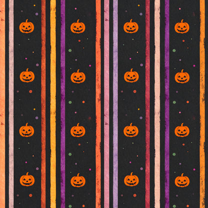 Vintage Midnight Halloween Pattern 12 Quilting Cotton Fabric