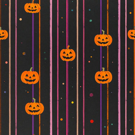 Vintage Midnight Halloween Pattern 13 Quilting Cotton Fabric