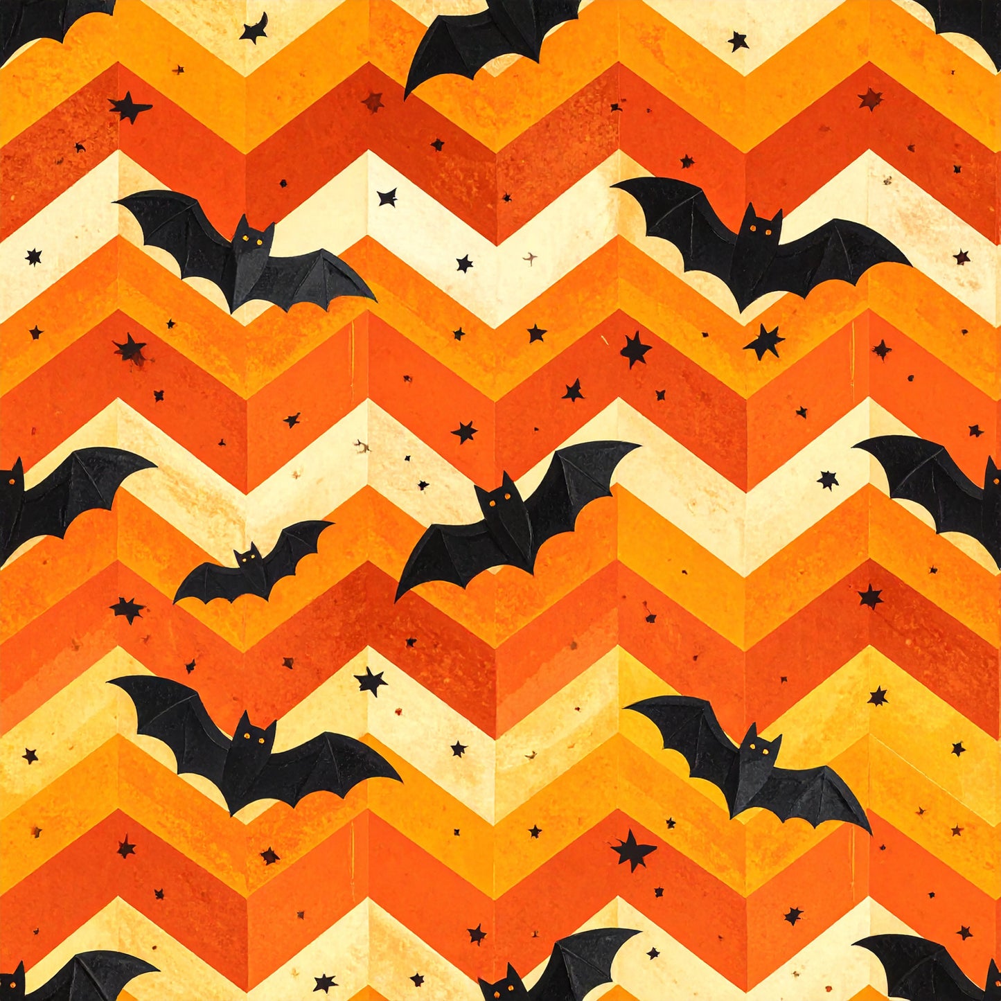 Vintage Midnight Halloween Pattern 18 Quilting Cotton Fabric