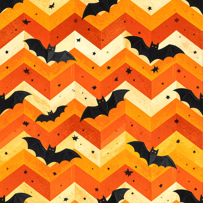 Vintage Midnight Halloween Pattern 18 Quilting Cotton Fabric