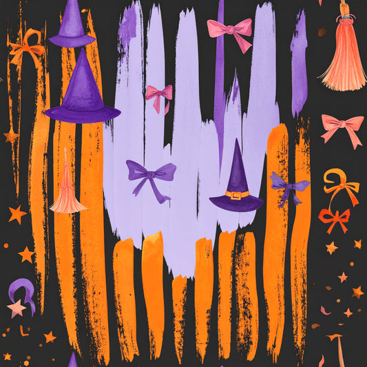Vintage Midnight Halloween Pattern 25 Quilting Cotton Fabric