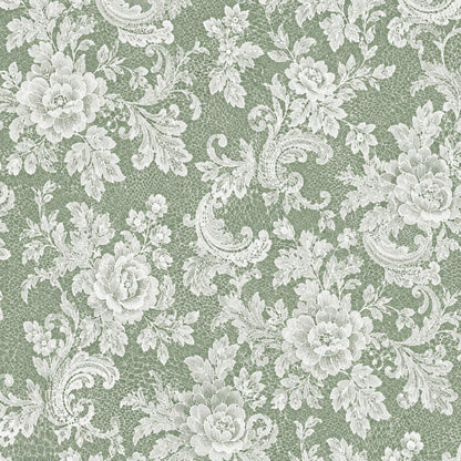 Vintage Rose Lace Pattern 10 Quilting Cotton Fabric
