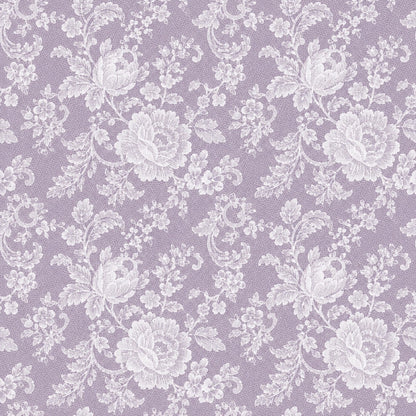 Vintage Rose Lace Pattern 11 Quilting Cotton Fabric