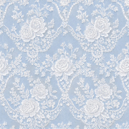 Vintage Rose Lace Pattern 15 Quilting Cotton Fabric