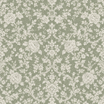 Vintage Rose Lace Pattern 3 Quilting Cotton Fabric