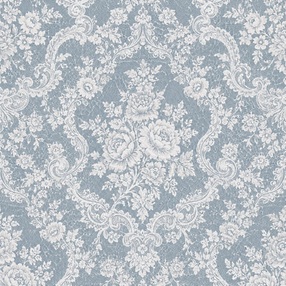 Vintage Rose Lace Pattern 4 Quilting Cotton Fabric