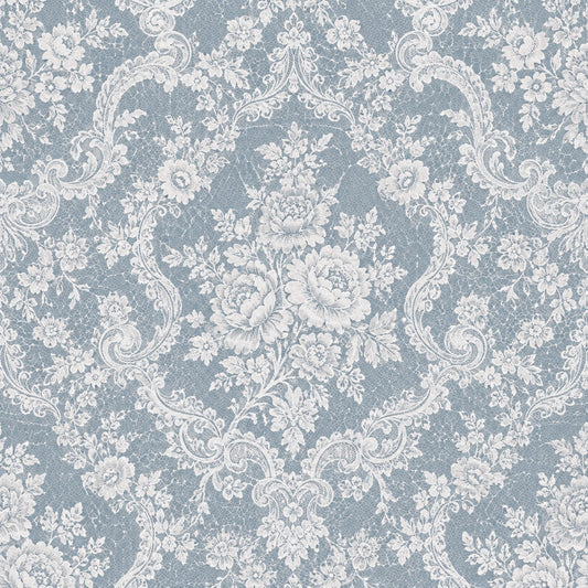 Vintage Rose Lace Pattern 4 Quilting Cotton Fabric