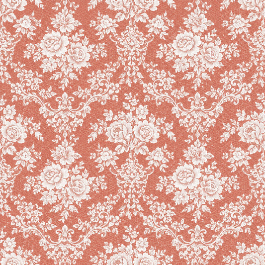 Vintage Rose Lace Pattern 6 Quilting Cotton Fabric