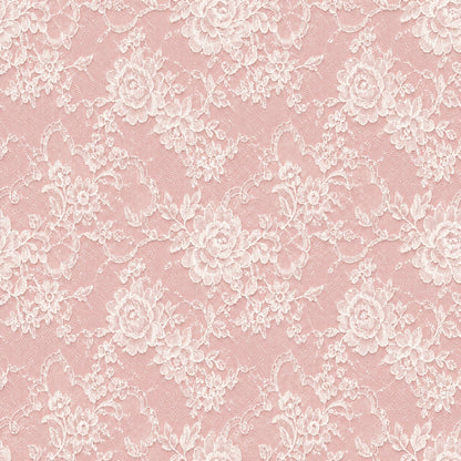 Vintage Rose Lace Pattern 7 Quilting Cotton Fabric