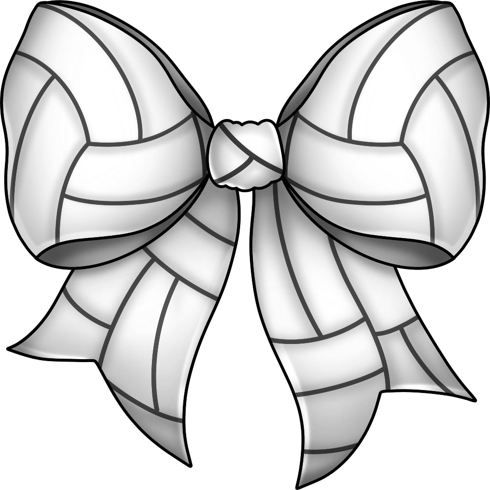 Volleyball Bow Fabric Panel