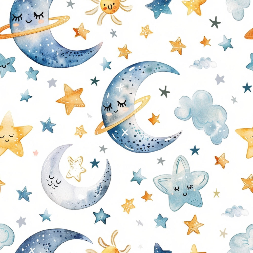 Watercolor Baby Pattern 13 Quilting Cotton Fabric – FabricMegaStore.com