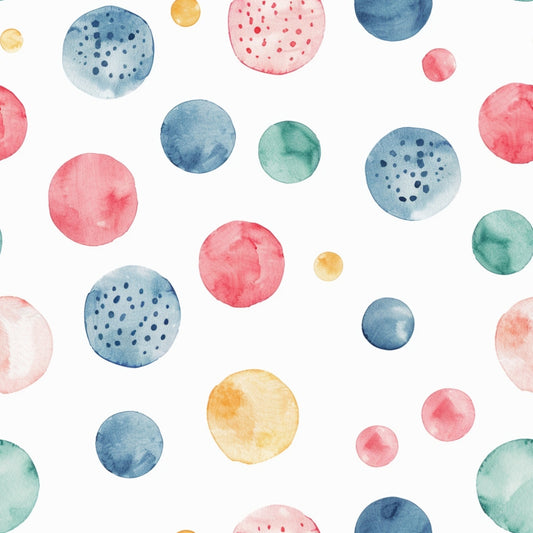 Watercolor Baby Pattern 17 Quilting Cotton Fabric