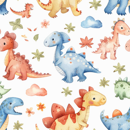 Watercolor Baby Pattern 21 Quilting Cotton Fabric