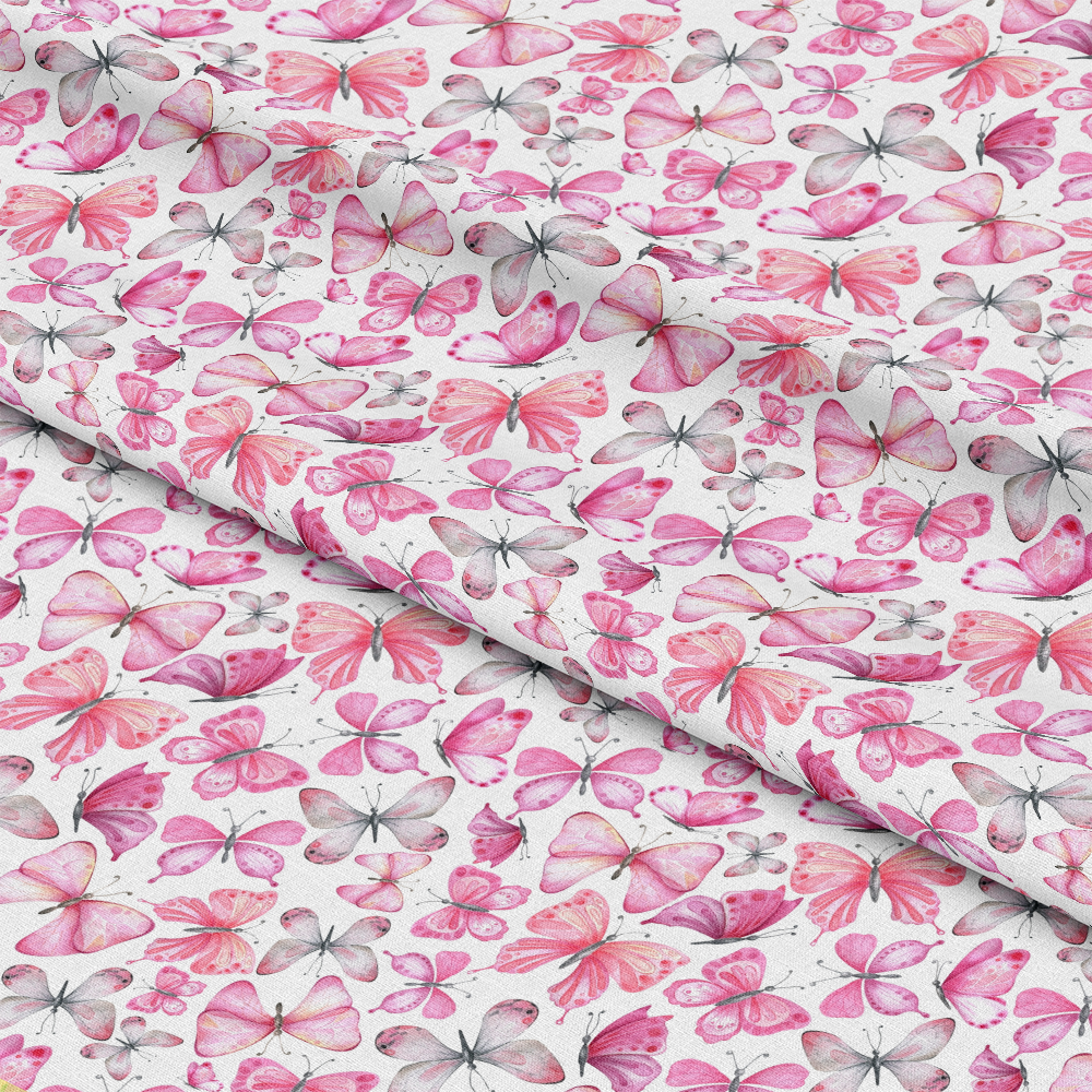 Watercolor Butterflies Pattern 10 Quilting Cotton Fabric