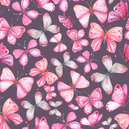 Watercolor Butterflies Pattern 2 Quilting Cotton Fabric