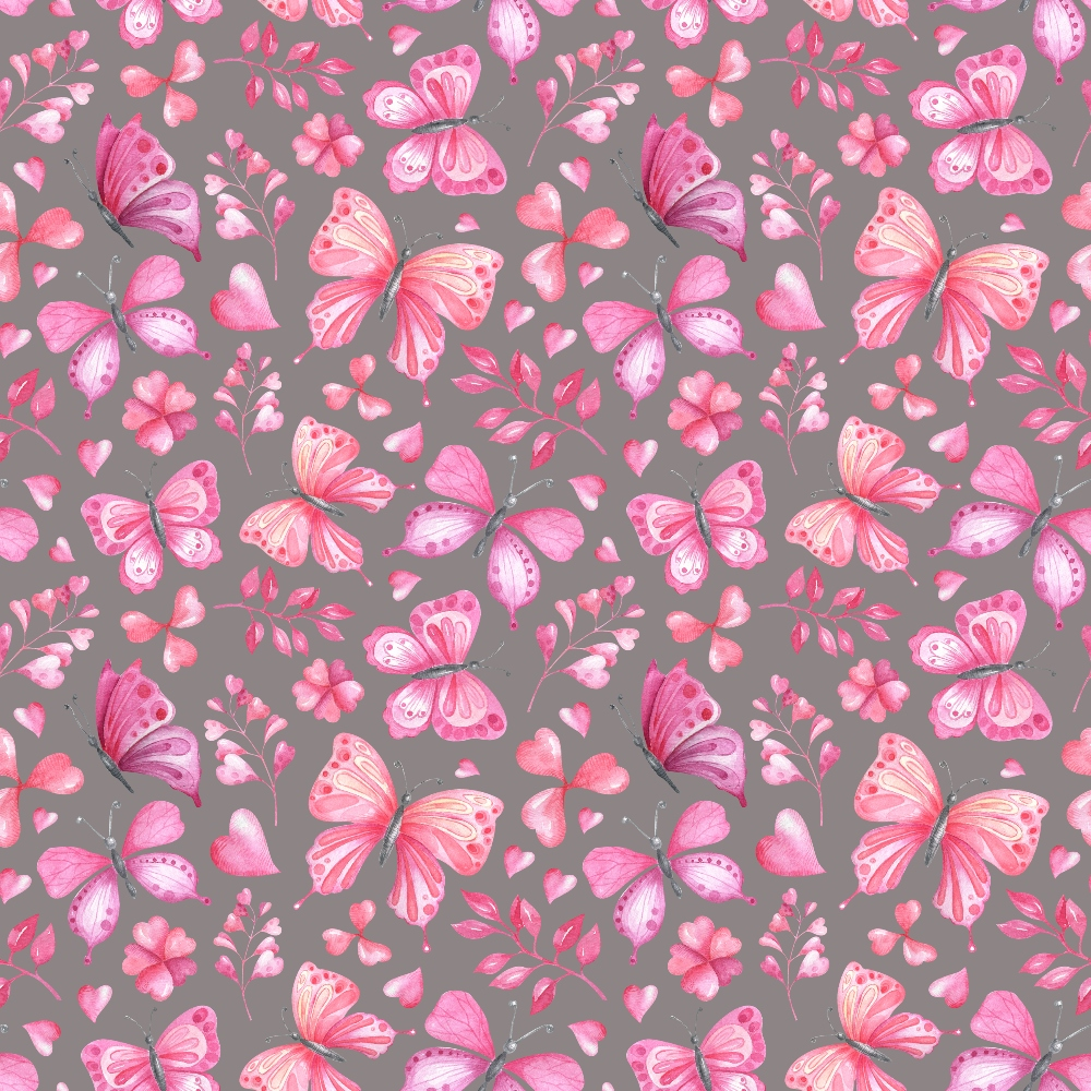 Watercolor Butterflies Pattern 6 Quilting Cotton Fabric