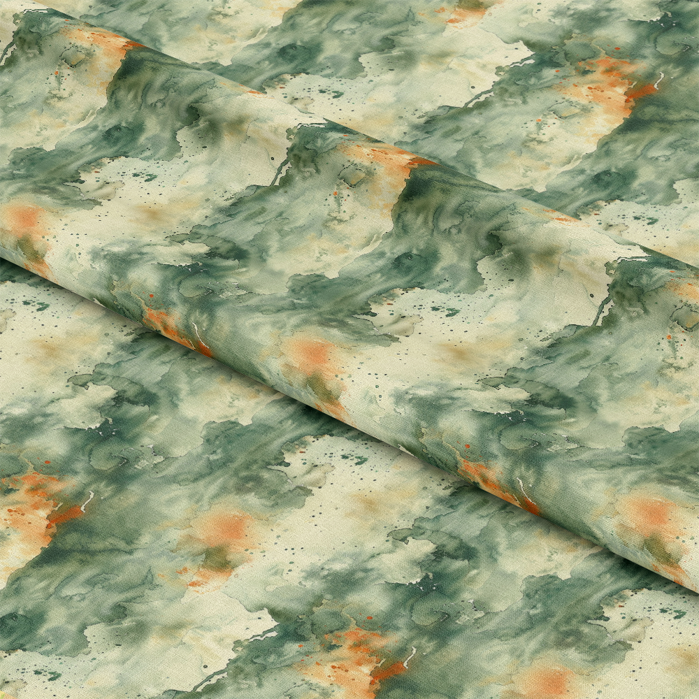 Watercolor Camouflage Grunge Pattern 12 Quilting Cotton Fabric
