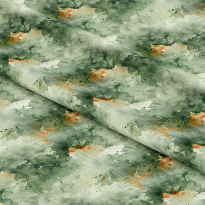 Watercolor Camouflage Grunge Pattern 19 Quilting Cotton Fabric
