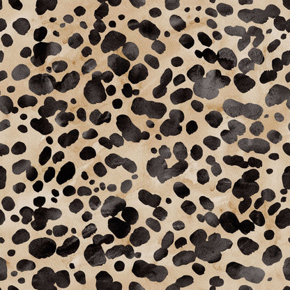 Watercolor Leopard Print 2 Quilting Cotton Fabric