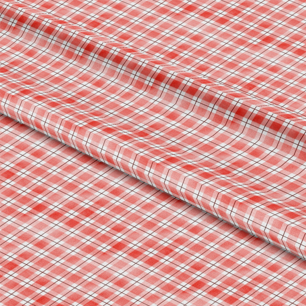 Watercolor Lumberjack Plaid Pattern 11 Quilting Cotton Fabric